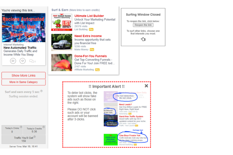 affiliate marketing traffic strategy using LeadsLeap to increase website visitors